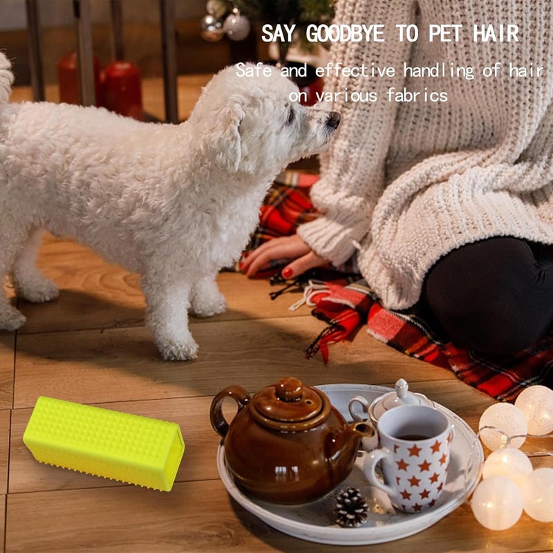 ysofun 2pcs Pet Dog Cat Hair Remover, Pet Hair Removal Tool, Hollow Cleaner Brush for car，Interior, Furniture, Sofa (green and green) - Image 4